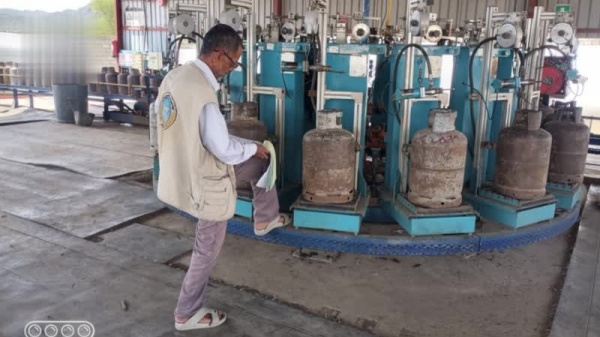 نزول ميداني لهيئة المواصفات بتعز للرقابة على محطات الغاز نزول ميداني لهيئة المواصفات بتعز للرقابة على محطات الغاز