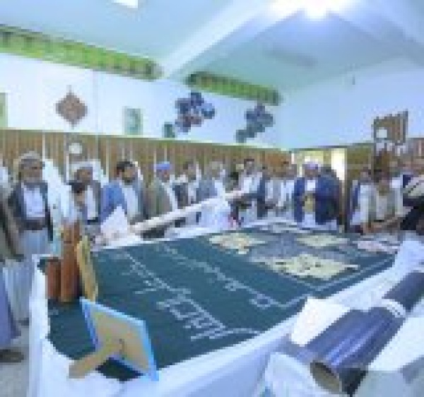 افتتاح معرضي صور ومجسمات بصعدة وتقديم دعم مالي للقوة الصاروخية والطيران المسير