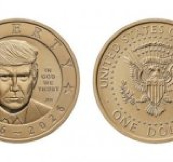 الخزانة الأميركية ت صدر عملة معدنية من فئة دولار واحد تحمل صورة ترامب