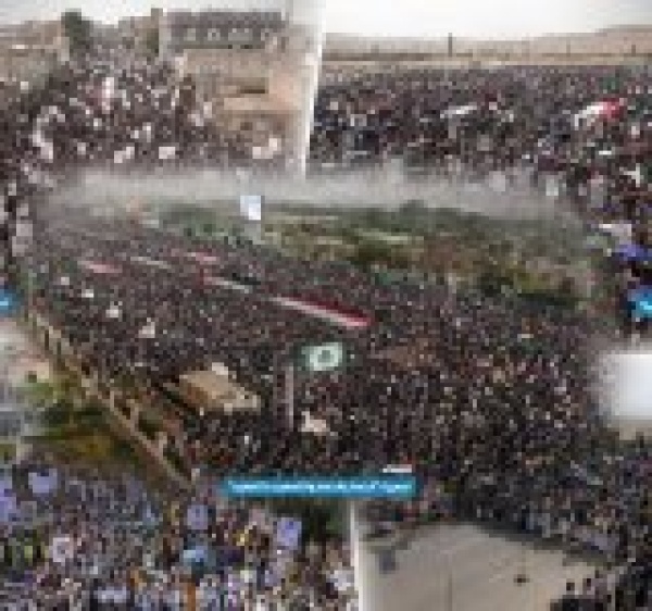 مسيرات مليونية تجدد التفويض للقيادة وتؤكد سنقابل التصعيد بتصعيد أكبر