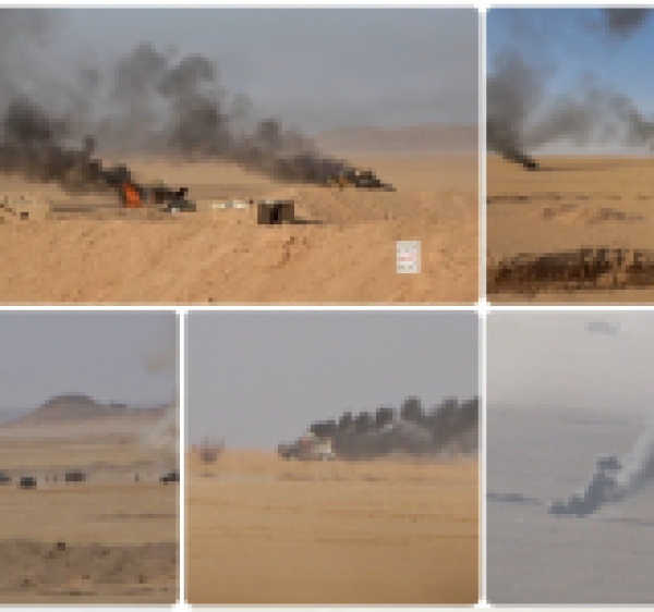 صحراء الجوف تبتلع التحشيدات التابعة للعدو السعودي صحراء الجوف تبتلع التحشيدات التابعة للعدو السعودي