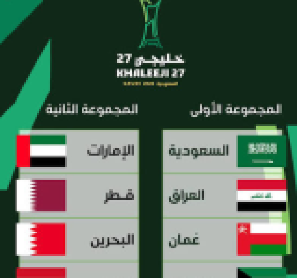 جدول مباريات خليجي 27 لكرة القدم المواعيد والقنوات الناقلة