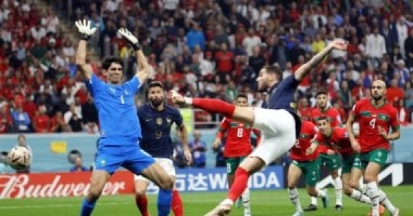 فرنسا ضد المغرب بونو يحرم الديوك من التقدم بعد 15 دقيقة فيديو فرنسا ضد المغرب بونو يحرم الديوك من التقدم بعد 15 دقيقة فيديو