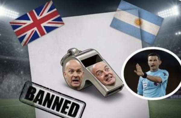 قرار سياسي برداء رياضي فيفا يستبعد الحكام الإنجليز من مباريات الأرجنتين قرار سياسي برداء رياضي فيفا يستبعد الحكام الإنجليز من مباريات الأرجنتين