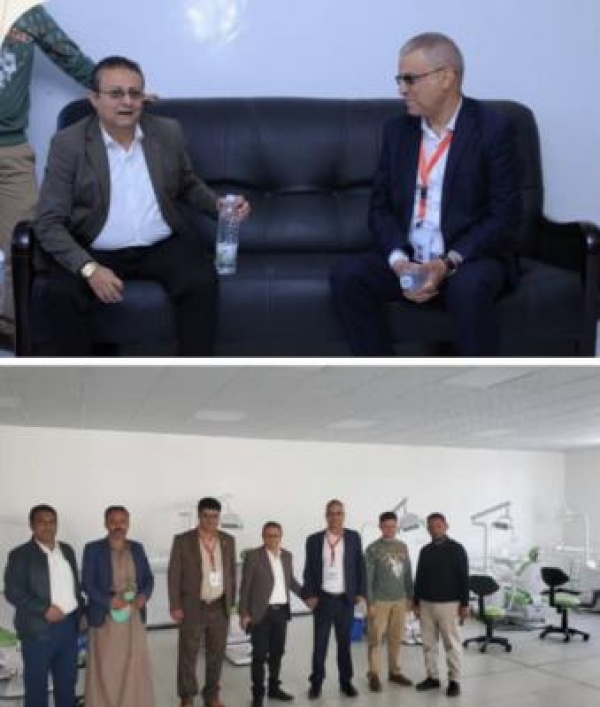 مناقشة سبل تعزيز التعاون المشترك بين جامعة إب وشركة شفاكو للأدوية