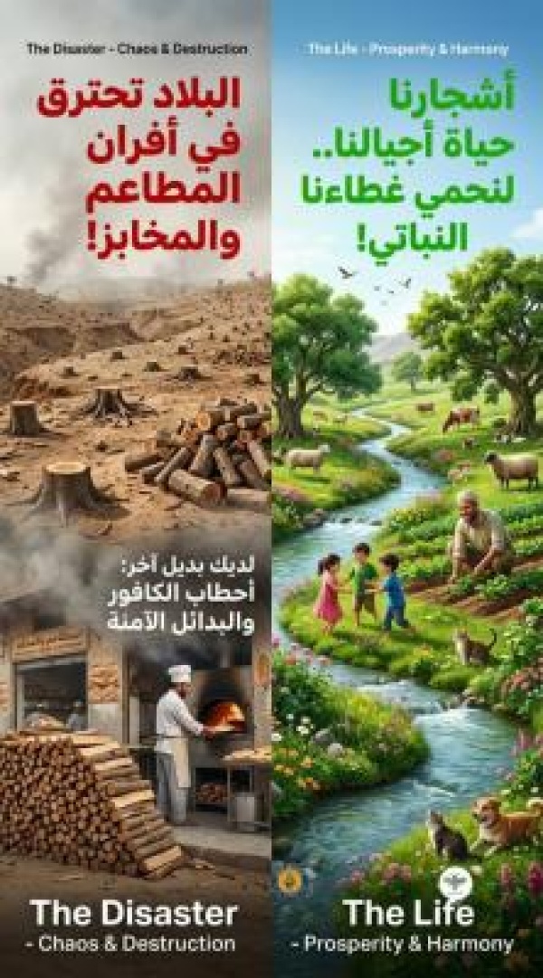 الشجرة حياة إطلاق حملة مجتمعية واسعة لمنع الاحتطاب الجائر وحماية الغطاء النباتي