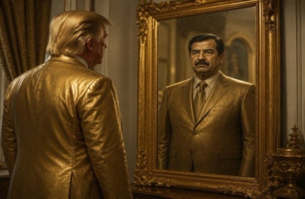 بصورة لـ صدام حسين كيف ردت طهران على تهديد ترامب بإنهاء الحرب في 3 أيام بصورة لـ صدام حسين كيف ردت طهران على تهديد ترامب بإنهاء الحرب في 3 أيام
