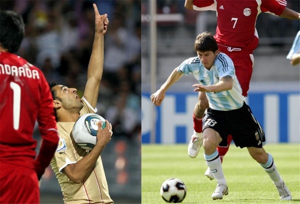 يتواجهان لأول مرة محمد صلاح وليونيل ميسي يلتقيان بعد تسجيلهما في شباك مصر والأرجنتين يتواجهان لأول مرة محمد صلاح وليونيل ميسي يلتقيان بعد تسجيلهما في شباك مصر والأرجنتين