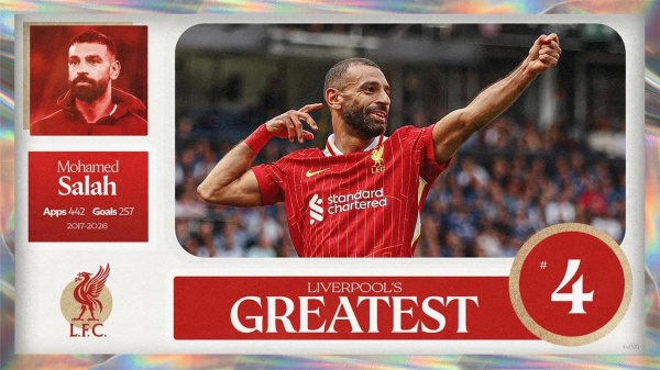 مزحة جماهير ليفربول تهاجم النادي بسبب مركز محمد صلاح في قائمة الأفضل مزحة جماهير ليفربول تهاجم النادي بسبب مركز محمد صلاح في قائمة الأفضل