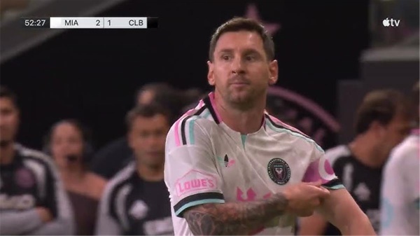 فيديو ميسي يشارك كبديل في تعادل إنتر ميامي وكولومبوس كرو