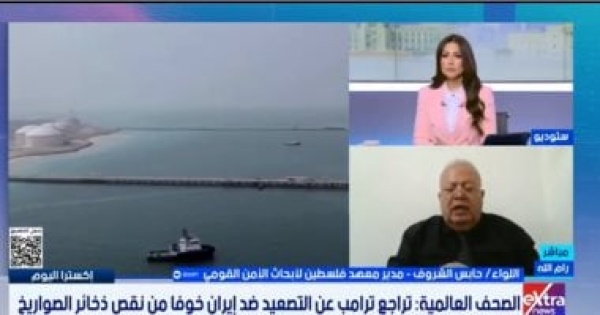 مدير معهد فلسطين حرب أمريكا وإيران ما زالت تحت السيطرة