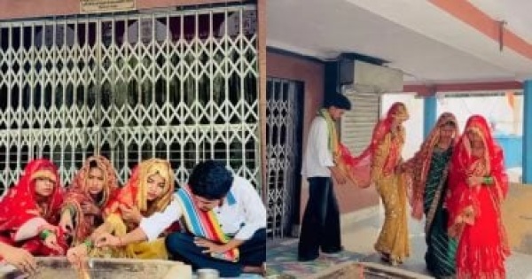 جدل فى الهند بعد تداول فيديوهات تزعم زواج 3 شقيقات من رجل واحد جدل فى الهند بعد تداول فيديوهات تزعم زواج 3 شقيقات من رجل واحد