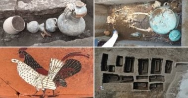 اكتشاف مقبرة نادرة تعود لـ 2500 عام أسفل مصنع مكرونة بإيطاليا اكتشاف مقبرة نادرة تعود لـ 2500 عام أسفل مصنع مكرونة بإيطاليا