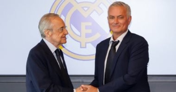 مورينيو في حفل تقديمه ريال مدريد يمثل قمة الطموح لأي مدرب أو لاعب مورينيو في حفل تقديمه ريال مدريد يمثل قمة الطموح لأي مدرب أو لاعب
