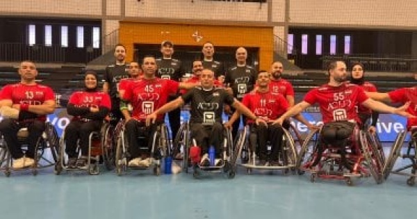منتخب كرة اليد على الكراسى المتحركة يهزم ليتوانيا ويضمن الصعود لربع نهائى بطولة العالم