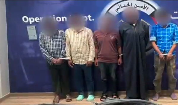 الداخلية القبض على 5 متهمين من الجنسية المصرية والبنغلاديشية لسرقتهم كابلات كهربائية الداخلية القبض على 5 متهمين من الجنسية المصرية والبنغلاديشية لسرقتهم كابلات كهربائية