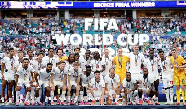 منتخب انجلترا يتو ج بـ برونزية كأس العالم 2026 منتخب انجلترا يتو ج بـ برونزية كأس العالم 2026