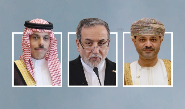 وزير خارجية إيران يبحث أمن مضيق هرمز مع نظيريه السعودي والعماني