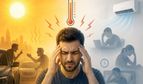 خبراء يحذ رون من تأثير موجات الحر في الصحة النفسية والسلوك خبراء يحذ رون من تأثير موجات الحر في الصحة النفسية والسلوك