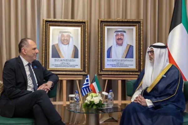 وزير الخارجية الكويتى يستقبل نظيره اليونانى وزير الخارجية الكويتى يستقبل نظيره اليونانى