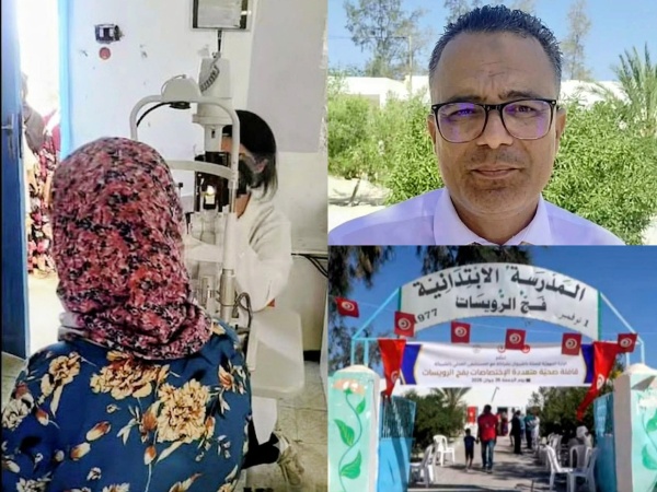 القيروان 465 منتفع ا بقافلة صحية متعددة الاختصاصات في فج الرويسات