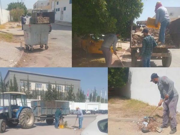 الجديدة منوبة برنامج بلدي استثنائي للعناية بمحيط المؤسسات التربوية