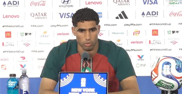 أشرف حكيمي لـ البرازيل نعرفكم جيد ا وجماهيرنا ستتفوق عليكم أشرف حكيمي لـ البرازيل نعرفكم جيد ا وجماهيرنا ستتفوق عليكم