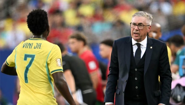 أنشيلوتي بعد تعادل البرازيل والمغرب لا يمكنك الفوز بكأس العالم في المباراة الأولى أنشيلوتي بعد تعادل البرازيل والمغرب لا يمكنك الفوز بكأس العالم في المباراة الأولى