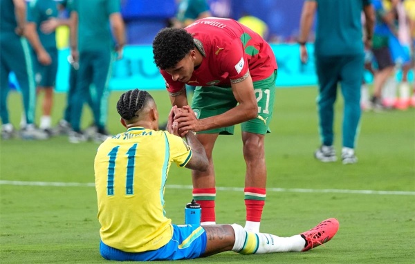 بالأرقام المغرب يهيمن على التقييم الأعلى أمام لاعبي البرازيل بالأرقام المغرب يهيمن على التقييم الأعلى أمام لاعبي البرازيل