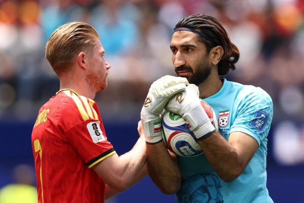 حارس إيران أقبل يد من دعمنا أمام بلجيكا وما ينتظرنا ضد مصر صعب