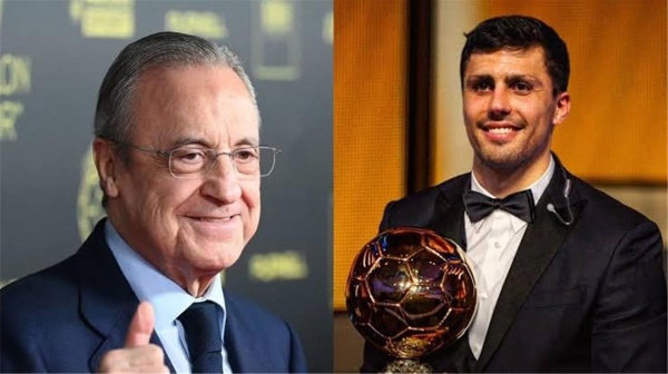 فلورنتينو بيريز يقرر الانتقام من رودري على طريقته الخاصة فلورنتينو بيريز يقرر الانتقام من رودري على طريقته الخاصة