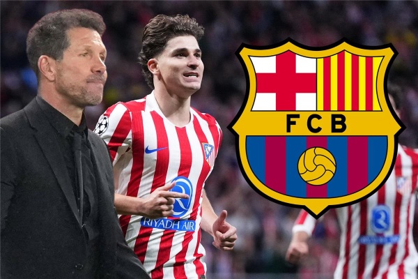 حقيقة حديث ألفاريز مع سيميوني بشأن مستقبله مع أتلتيكو مدريد