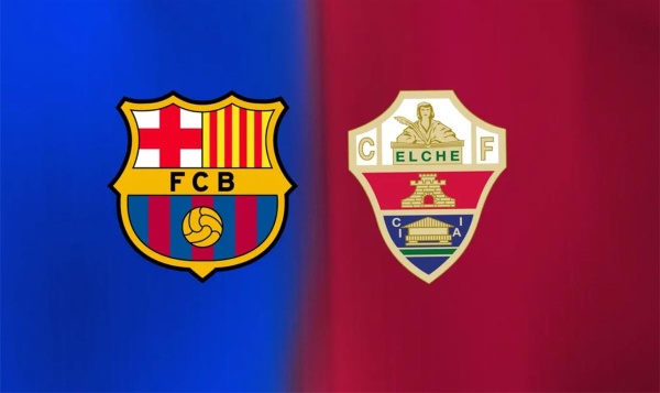 القناة الناقلة لمباراة برشلونة وإلتشي اليوم في الدوري الإسباني