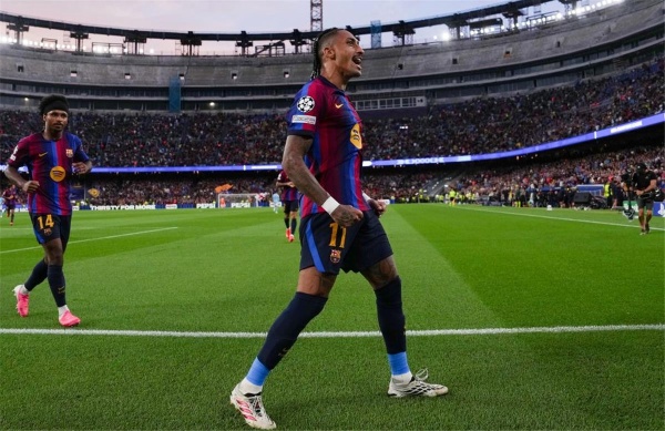رافينها يستهدف رقم ا قياسي ا في مباراة برشلونة وليفانتي رافينها يستهدف رقم ا قياسي ا في مباراة برشلونة وليفانتي