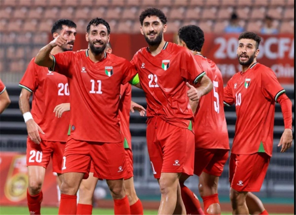 عدي الدباغ يسجل ويقود فلسطين للفوز برباعية على طاجيكستان ودي ا