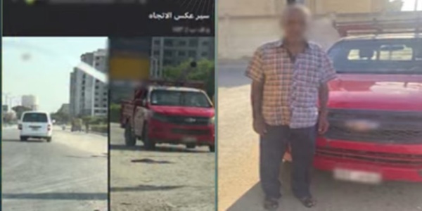 ضبط سائق نقل لسيره عكس الاتجاه بأحد الطرق في القاهرة