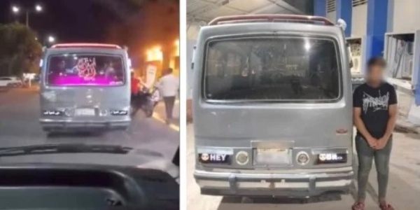 بعد تداول فيديو الواقعة ضبط سائق ميكروباص صاحب اللافتات المسيئة بإمبابة