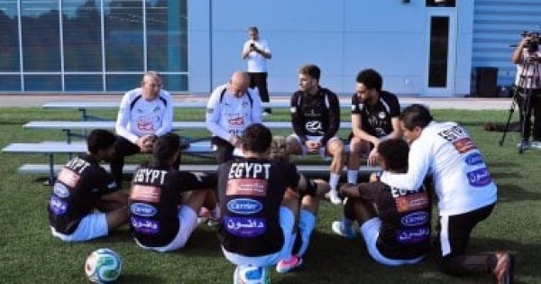 منتخب مصر يخوض تدريبه الرئيسي بإستاد هانتينجتون بانك استعدادا لودية البرازيل