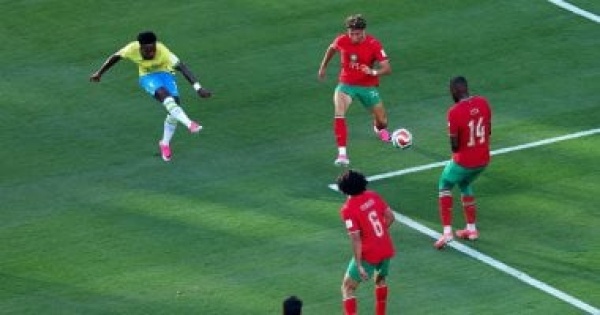 تعادل مثير بين البرازيل ضد المغرب 1 1 فى شوط أول ناري فيديو وصور