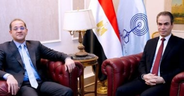 المسلمانى يستقبل وزير المالية أحمد كجوك قبيل بدء صالون ماسبيرو الثقافى المسلمانى يستقبل وزير المالية أحمد كجوك قبيل بدء صالون ماسبيرو الثقافى