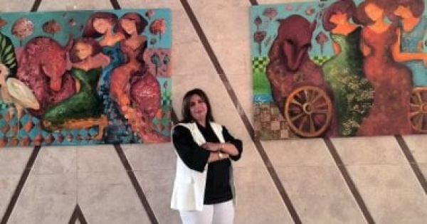 افتتاح معرض حدائق اليارو للفنانة ريهام ماهر بالمعهد العالي للنقد الفني صور افتتاح معرض حدائق اليارو للفنانة ريهام ماهر بالمعهد العالي للنقد الفني صور