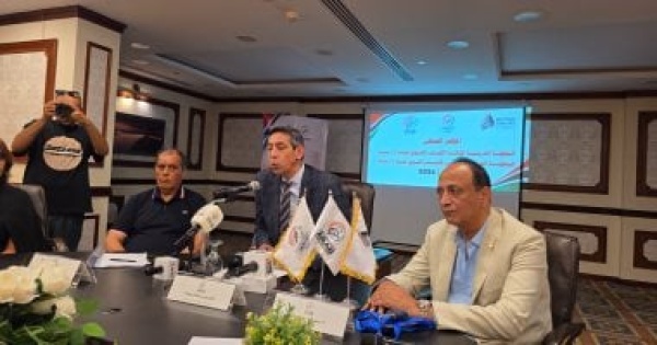 حاتم فودة خلال مؤتمر اتحاد ألعاب القوى بالإسماعيلية مصر جاهزة لاستضافة أكبر البطولات حاتم فودة خلال مؤتمر اتحاد ألعاب القوى بالإسماعيلية مصر جاهزة لاستضافة أكبر البطولات