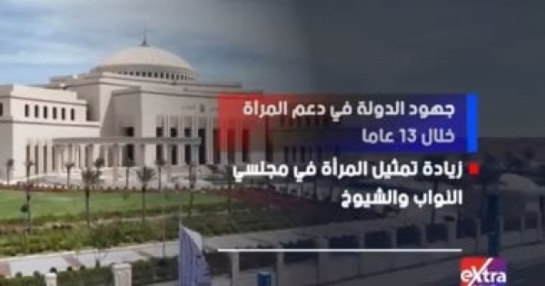 تقرير لإكسترا نيوز يبرز جهود الدولة فى دعم وتمكين المرأة خلال 13 عاما