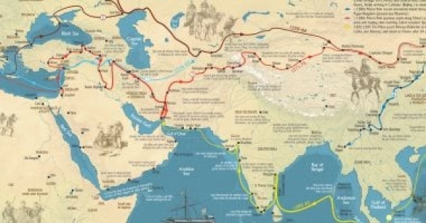 كتاب تخطيط العالم أهم كتب الخرائط والعجائب يسجل رحلات ماركو بولو