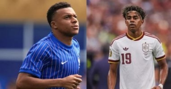 مبابي ضد لامين التشكيل الرسمي لقمة فرنسا وإسبانيا بنصف نهائى كأس العالم