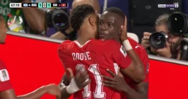 دان ندوي يتعادل لسويسرا ضد الأرجنتين في الدقيقة 67 بكأس العالم 2026 فيديو