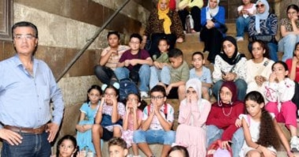 بستان الإبداع ينظم جولة تثقيفية للأطفال بـ بيت الكريتلية للوعى بالتراث