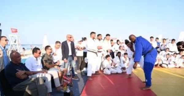 وزير الرياضة ورئيس المتحدة للرياضة ورئيس اتحاد الجودو يشهدون استضافة تيدي راينر ضمن مبادرة يلا ساحل وزير الرياضة ورئيس المتحدة للرياضة ورئيس اتحاد الجودو يشهدون استضافة تيدي راينر ضمن مبادرة يلا ساحل
