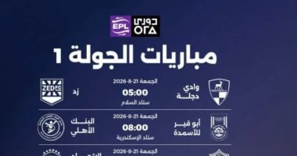 خريطة مباريات الأهلى والزمالك وبيراميدز فى الجولة الأولى للدوري المصري خريطة مباريات الأهلى والزمالك وبيراميدز فى الجولة الأولى للدوري المصري