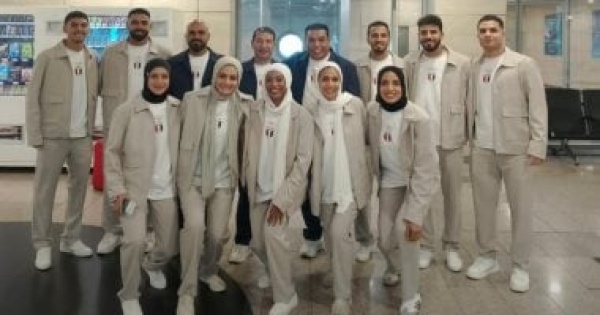 بعثة الكاراتيه تغادر إلى إيطاليا للمشاركة فى دورة ألعاب البحر المتوسط